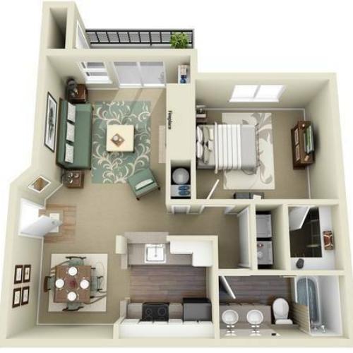 1 Bedroom | Olin Fields Apartments | Everett WA