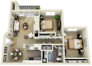 2 Bedroom 1 Bath | Olin Fields Apartments | Everett WA