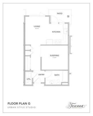 Urban Studio | Apartments in Lacey WA | Toscana Apartment Homes