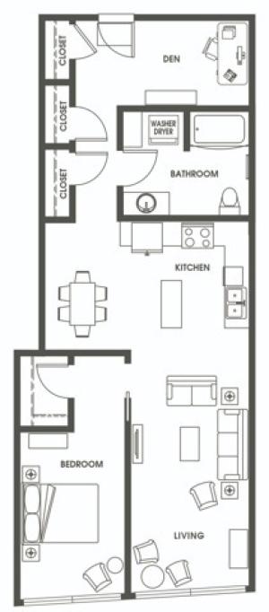 One Bedroom A9 | Seattle WA Apartments | 624 Yale