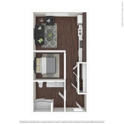 Studio Apartment | HANA Apartments | Seattle Apartments
