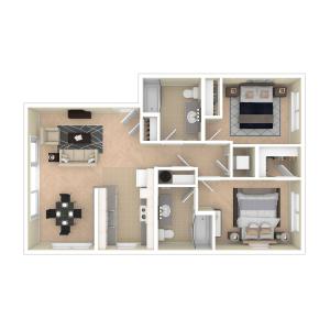 2 Bedroom | Apartments in Kent WA | Midtown 64 Apartments
