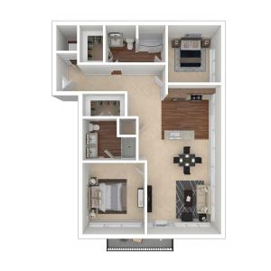 Floor Plan 10 | Crossroads at the Gulch | Nashville Apartments For Rent