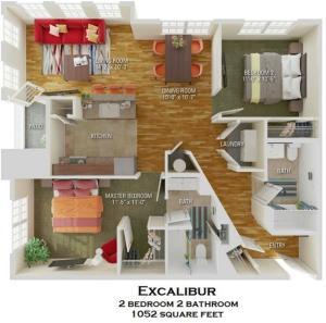 Excalibur floorplan