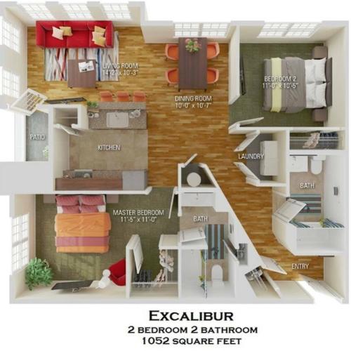 Excalibur floorplan