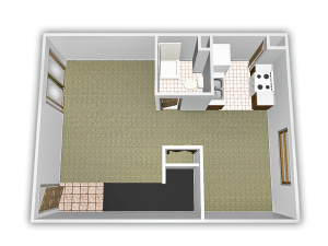 First Floor Updated 4 bed, 2 bath floorplan