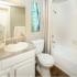 Bathrooms with Upgraded Fixtures and Garden Soaking Tub and Shower Combo