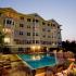Exterior Night View of Pool and Apartment Homes in Canton, MA | Canton Woods