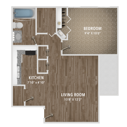 1 bedroom 1 bathroom - 800 sqft - Bellevue apartments for rent
