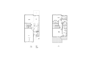 Two Bedroom Apartments in Lee\'s Summit, MO - Chapel Ridge Townhomes - Blueprint of The Graystone Floor Plan