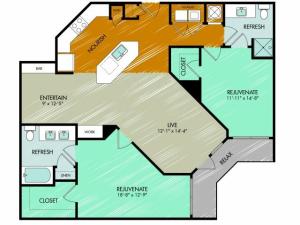 Floor Plan 21 | 909 Flats
