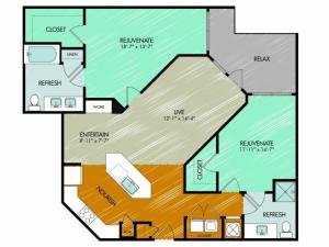 Floor Plan 22 | 909 Flats