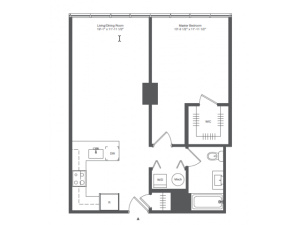 1A1-ONE BEDROOM ONE BATH