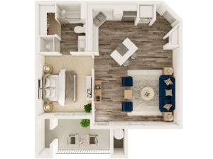 Water Tower Flats one bed one bath 778 sqft