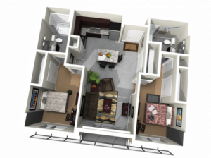 Two Bedroom/Two Bath