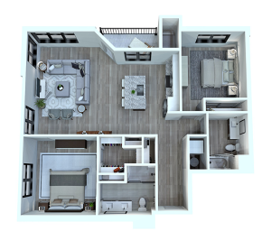 2 Bed style 1