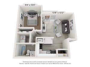RENOVATED 1 bedroom 1 bathroom - 800 sqft - Bellevue apartments for rent