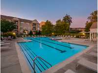 Plymouth Pointe Apartments - Norristown, PA - Pool at Dusk
