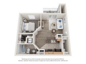 Forest Ridge Apartments Aspen Floor Plan