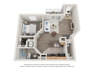 Forest Ridge Apartments Aspen With Den Floor Plan