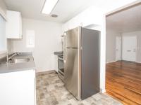 kitchen with stainless steel appliances and tile flooring