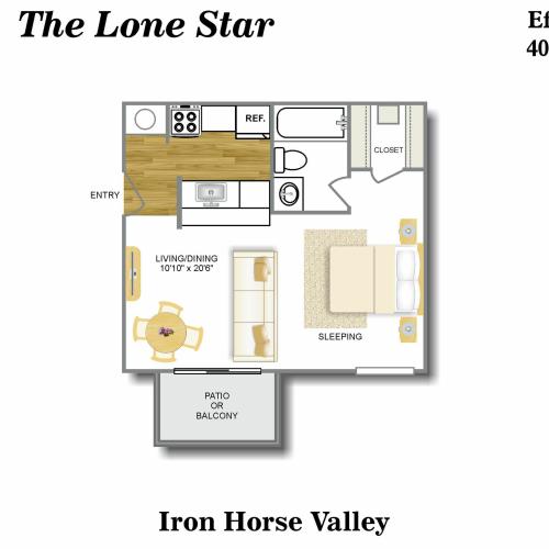 Floor Plan 8 | Apartments North San Antonio | Iron Horse Valley Apartments