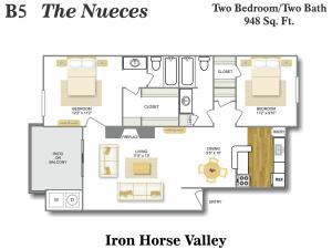 Floor Plan 13 | Apartments North San Antonio | Iron Horse Valley Apartments