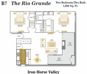 Floor Plan 15 | Northside San Antonio Apartments | Iron Horse Valley Apartments