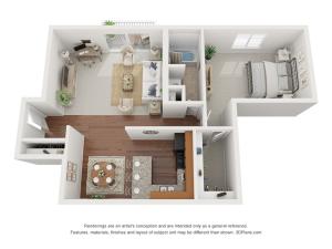 One Bedroom D Style