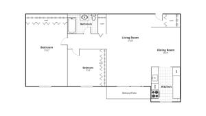 Arbor Lane floorplan for one bedroom one bathroom