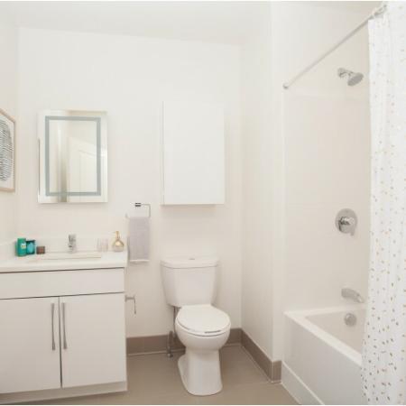 Ornate Bathroom | Luxury Apartments Allston MA | TRAC 75