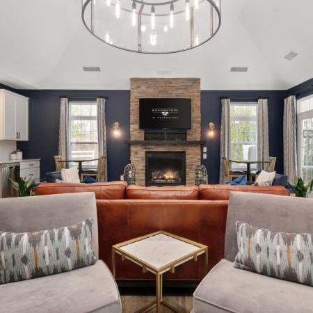 Luxury clubhouse at Kensington apartments in Chelmsford MA
