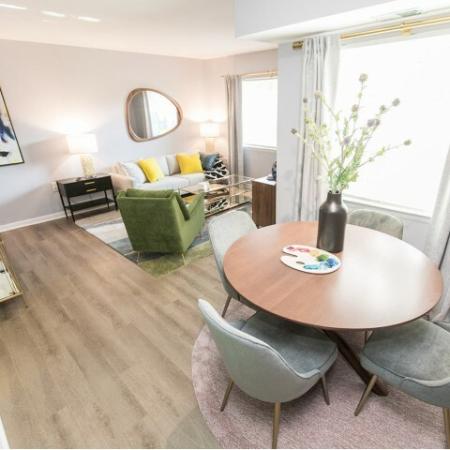 Luxury living and dining room | Crofton Village | apartments