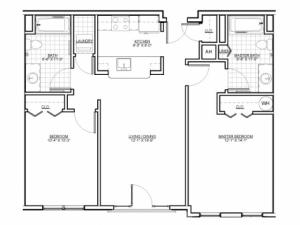 Floor Plan 9 | Luxury Apartments Malden MA | Wellington Parkside