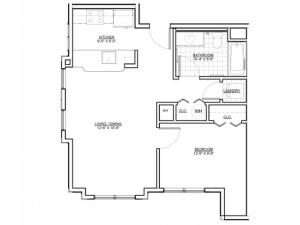 Floor Plan 2 | Everett MA Apartments | Wellington Parkside