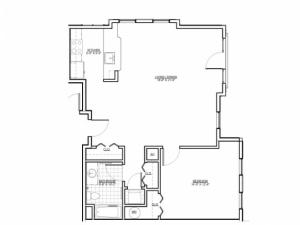 Floor Plan 8 | Luxury Apartments Medford MA | Wellington Parkside