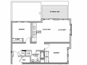 Floor Plan 13 | Luxury Apartments In Allston MA | Trac 75