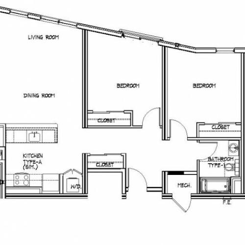 Floor Plan 17 | Allston Apartments Boston | Trac 75