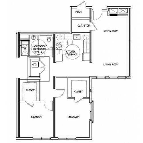 Floor Plan 20 | Brighton Allston Apartments | Trac 75
