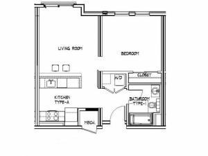 Floor Plan 4 | Allston Apartments | Trac 75