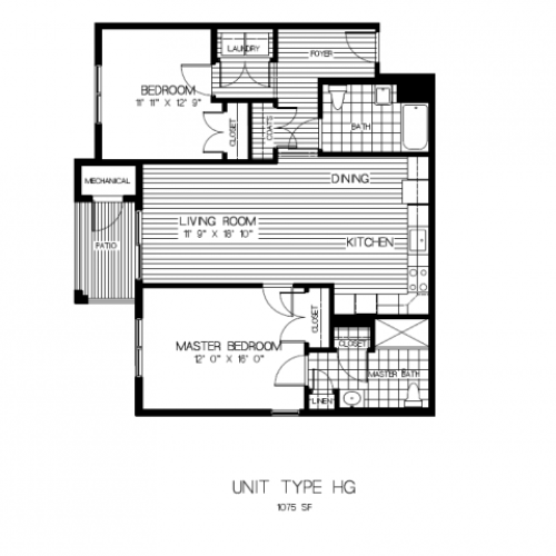 Floor Plan 7 | Apartments In Sharon MA | Residences at Great Pond