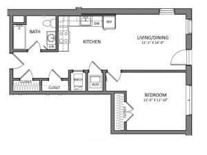 Floor Plan 4 | Apartments For Rent North Of Boston | Link 480