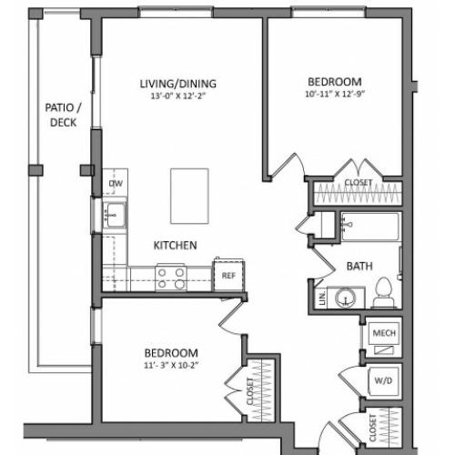 Floor Plan 8 | Apartments In Beverly MA | Link 480