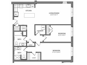 Floor Plan 12 | New Apartments Beverly MA | Link 480