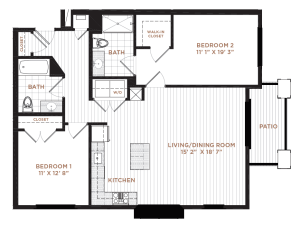 Floor Plan 11 | Derry NH Apartments | Corsa