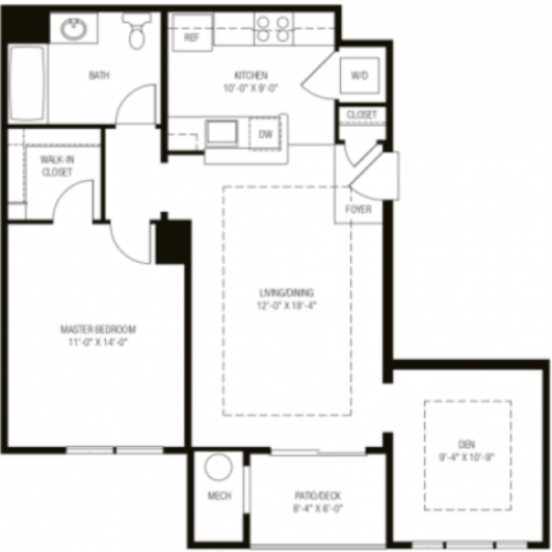 The Sweetbay Floor Plan at the Apartments at Charlestown Crossing