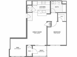 1 Bedroom Floor Plan | Luxury Apartments Weymouth MA | The Gradient	1 Bedroom Floor Plan | Luxury Apartments Weymouth MA | The Gradient