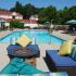Outdoor heated pool at Liv Wildwood apartments in Ludington, Michigan.