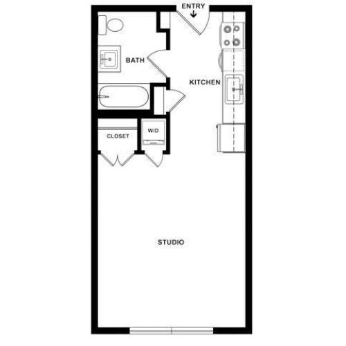 441-499 SF Floorplan