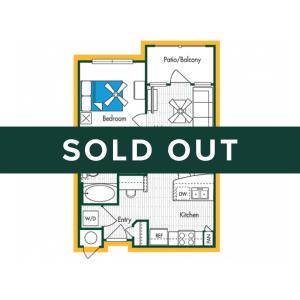 1BR/1BA - A1 - Sold Out